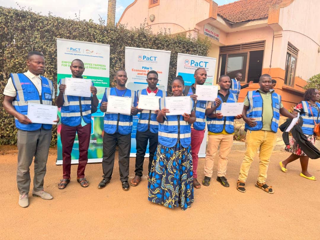 Awarding members with certificates after training