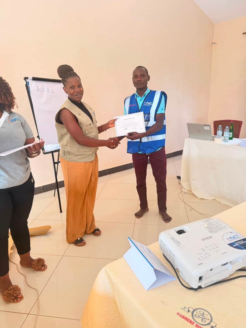 Certificate awards ceremony for members
